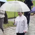 726大罷免／台中首現身！「藍營一姐」盧秀燕3分鐘完成投票 迅速離開
