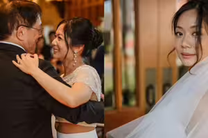 管爺哭了！女兒結婚「1句話」讓管中閔哭爆：我上輩子一定運氣很好