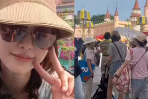 林志玲帶兒現身環球影城！1家3口溫馨互動 3歲娃被讚像媽媽