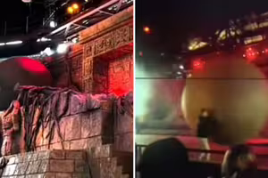 180公斤巨石突爆衝向觀眾！迪士尼員工「肉身擋石」救人畫面曝