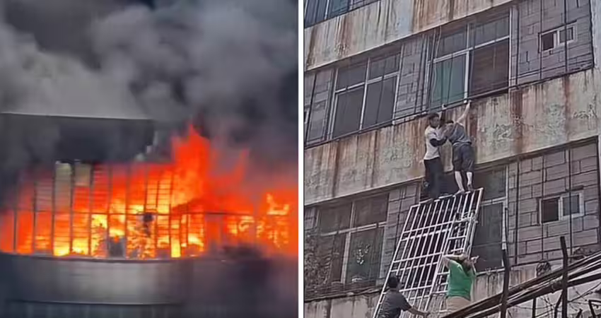鞋廠嚴重大火！多人被困頂樓　傷亡情況曝光