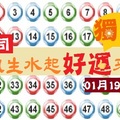 【恰司】「六合彩」01月19日風生水起好運來