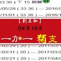 【刺五加】「六合彩」04月18日 1+1 獨支!!!