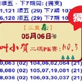 【三重森】「六合彩」05月06日 (第三屆) 叫小賀二碼PK賽:NO:5獨支參考