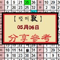 【啞叫獸】「今彩539」05月06日 分享參考~試試看~