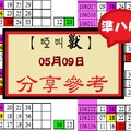 【啞叫獸】「今彩539」05月09日 分享參考~試試看~