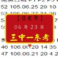 【伍貳零】2017「今彩539」06月23日 三中一參考!!