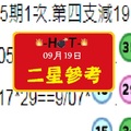 09/19/2017HOT專欄-六合好康報兩星參考乎哩災~