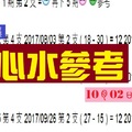 畢咸心水版路10月02日今彩參考~隨緣