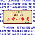 六合之森三重森1/30(009)二中一雙獨支參考