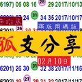 02月10日彩色斑馬今彩539兩版同碼~孤支分享版!!