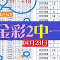 今彩539專人分享lirene報2中一04月23日今彩參考