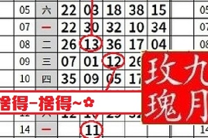 【九月玫瑰】11月14日今彩539捨得-捨得~✿