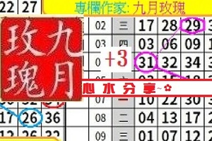 【九月玫瑰】11月18日今彩..心水分享~✿