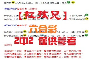 【紅孩兒】11月19日六合彩 2中2 僅供參考