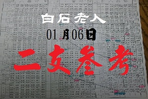 2018六合彩白石老人二支參考報領紅包01/06