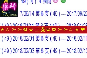 2018樂研六合版二支08月23日精采再戰!