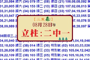 三重森六合棒棒8/28(097)立柱:二中一參考金正讚