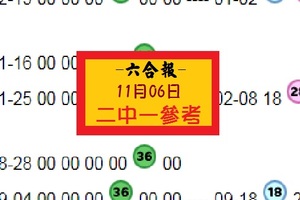 2018爆一下11月06日二中一六合報爆特調