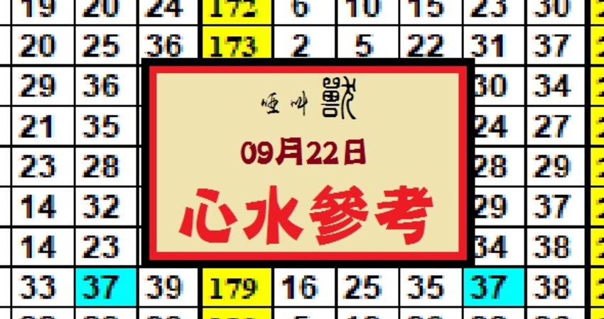 今彩539 09月22日 啞叫獸心水版路 試試看 兔寶 Fun01 創作分享