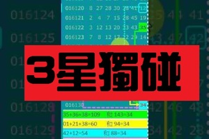 11月10日 六合彩 三星獨碰 ~獨支 專車 ~ 不三不四