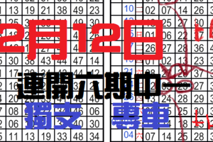 2月12日 六合彩連開六期中一!!準4期~~準第10期專車一支