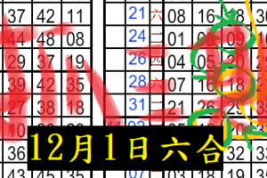 12月2日六合連莊牌..等到日出