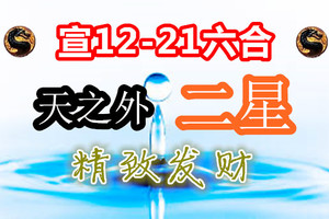 12月21日六合獨碰天之外 二星精緻發財