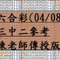 4月8日~六合彩~三中二參考~財神降臨~看到賺到~