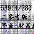 4月28日~金彩539~三中二參考版~靈蛇降靈~財富到來~