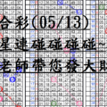 05月13日~六合彩~四星連碰碰碰碰~陳老師帶您發大財!!