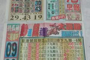 1/16  港六合 【香港？報，福報】多張財報讓你參考，參考。