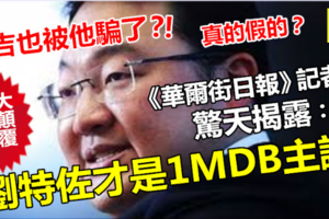 【真相大顛覆】《華爾街日報》記者驚天揭露：劉特佐才是1MDB主謀 !! 納吉也被他騙了?!