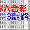 4/8六合彩3星孤碰 3中3版路 準三進四版 