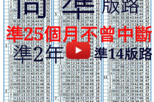 12/15六合準度長達2年不曾中斷過版路!保證嚇死豬頭(共準25個月~14版路)