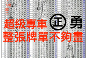 超級版路準度長達數個月2/16六合彩專車