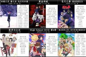 2018年4月新番中文表v3.10版：《命運石之門0》、《惡魔高校4期》定檔