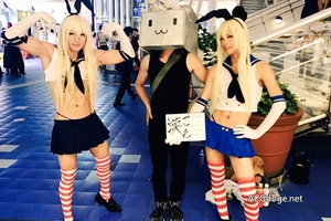 日本肌肉女裝COSER：不要做O漢，想摸歐派就摸我吧