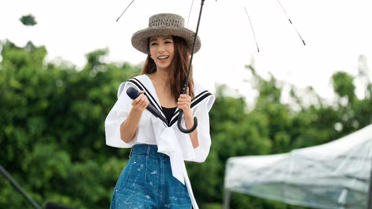 田馥甄在南投埔里虎嘯山嵐開唱。(圖/何樂音樂提供) 田馥甄在南投埔里虎嘯山嵐開唱。(圖/何樂音樂提供)
