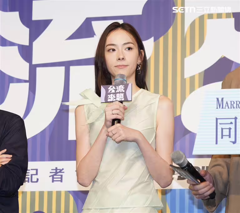 林奕嵐演出《同棲散策》。(圖/記者趙于瑩攝影) 林奕嵐演出《同棲散策》。(圖/記者趙于瑩攝影)