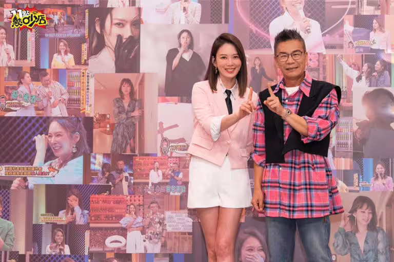 Melody(左)、沈玉琳搭擋主持5年了。(TVBS提供) Melody(左)、沈玉琳搭擋主持5年了。(TVBS提供)