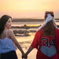 MAMAMOO頌樂牽手金曲女星 海邊夕陽美照曝光
