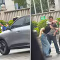 女司機踢保全後被掌摑　真相曝光輿論反轉