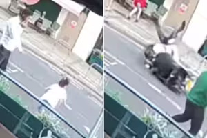 女童突衝出馬路 男為救人捨身擋車遭撞 女童突衝出馬路 男為救人捨身擋車遭撞