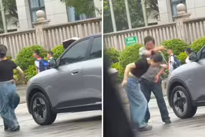 女司機踢保全後被掌摑 真相曝光輿論反轉 女司機踢保全後被掌摑 真相曝光輿論反轉