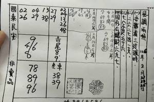 2/21-2/25  二林-六合彩參考