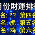 3月份財運排行榜，虎雞狗蛇牛上榜啦！【上榜者必轉，2018年財運一路發！】