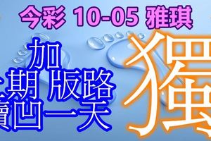 琪 今彩539 2017/10/05 獨支 到期版 +獨支 續凹上期版路一期