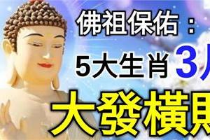 3月，佛祖庇佑這5大生肖大發橫財，你上榜了嗎？