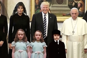 教宗會見川普的「悲傷照片」被網友惡搞，各種神作讓大家笑到肚子痛！
